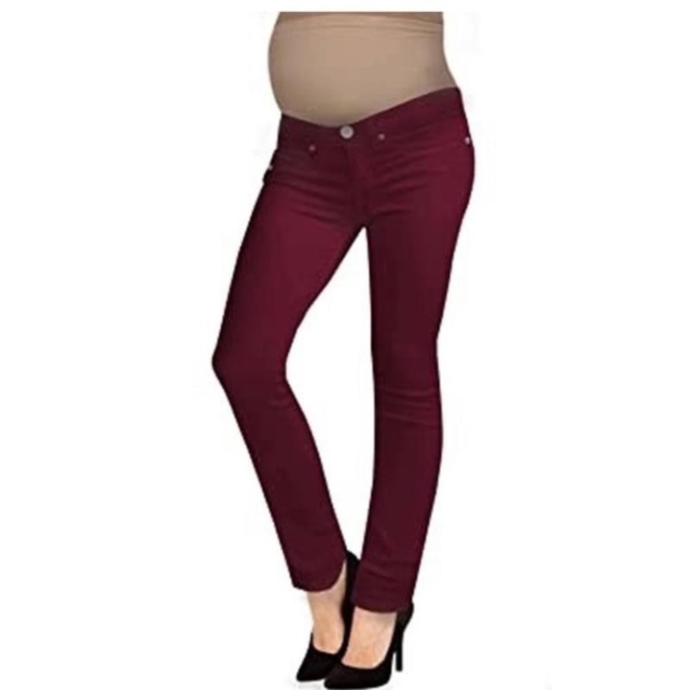 (M)- Indigo Blue Womens Skinny Maternity Jean‎